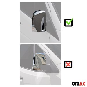 Mercedes Sprinter W906 Mirror Cover - Omac - S.Steel - Gloss Silver - '06-'13 Mercedes Sprinter W906 Mirror Cover - Omac - S.Steel - Gloss Silver - '06-'13